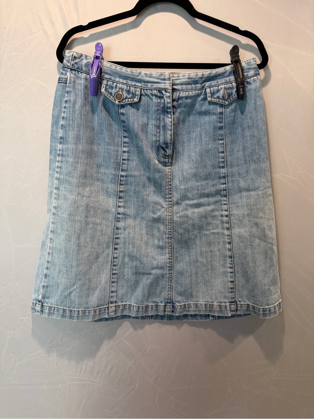 Talbots Petites Vintage Denim Skirt Size 12